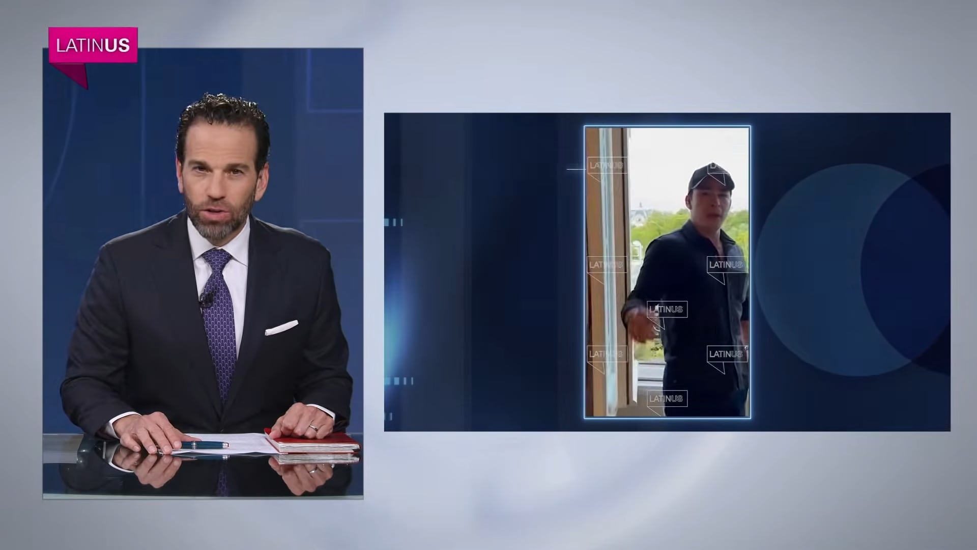 Las grabaciones difundidas en el noticiero de Carlos Loret de Mola muestran a Jorge Francisco Piñeda Taddei acompañado por Hernández Casillas en un hotel de lujo de París. (Captura de pantalla: YouTube)