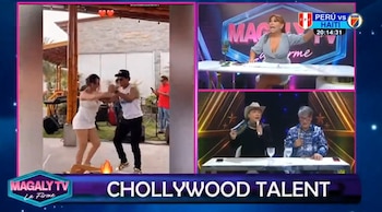 ¿Volvió el amor? Daniela Darcourt evita responder si regresó con Waldir Felipa y Magaly la confronta. Captura: Magaly TV La Firme.