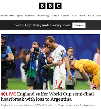 Portadas de los medios - Argentina 2 - Inglaterra 1