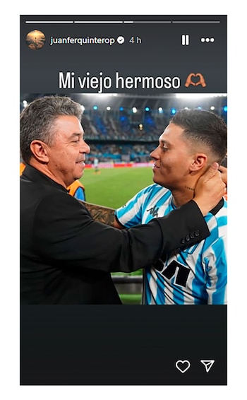 "Mi viejo hermoso" dice la