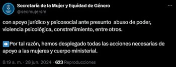 La Secretaría de la Mujer