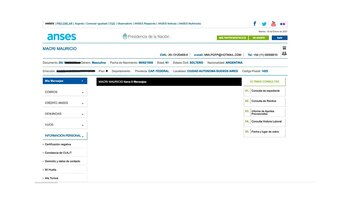 La pantalla de la cuenta