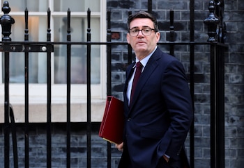 El primer ministro británico, Andy Burnham, en Londres, Reino Unido, este miércoles. EFE/EPA/ANDY LLUVIA
