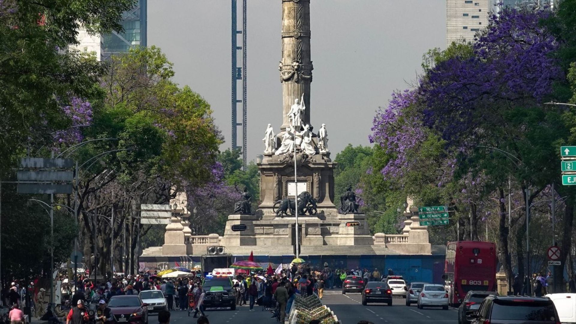 Bloqueo en Av. Insurgentes a la altura de El Vigilante, en Estado de México, con dirección a Ciudad de México (Cuartoscuro)