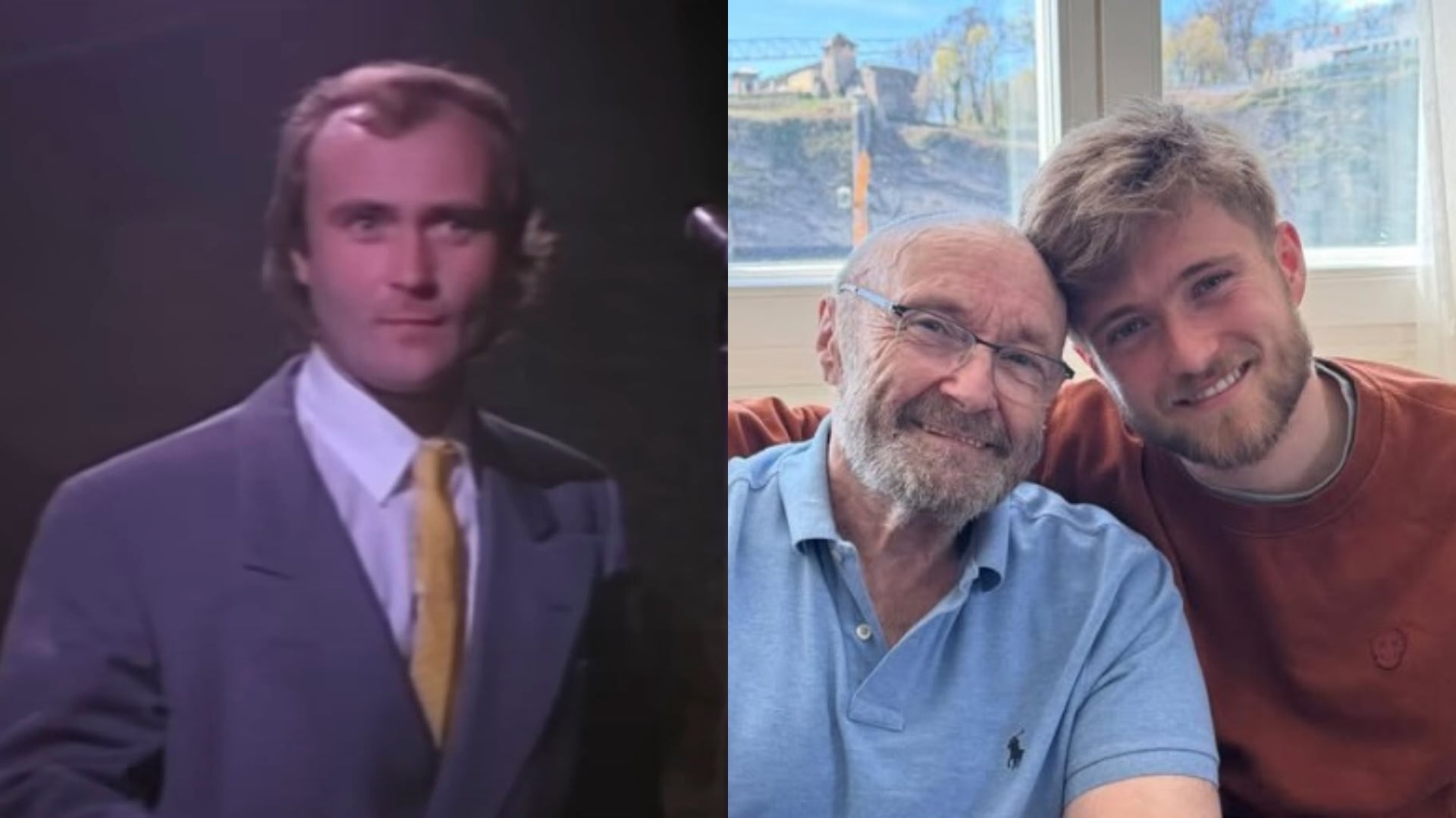 El parecido entre Phil Collins y su hijo Mathew llama la atención en nueva foto. (Captura de video. Instagram)