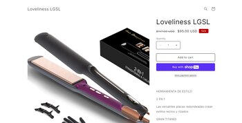 La plancha para el cabello