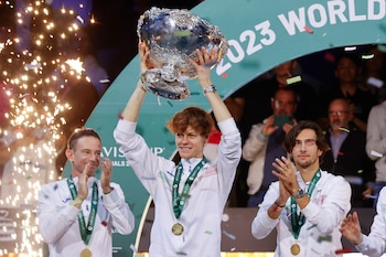 Sinner con la Copa Davis