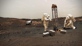 09/02/2021 Recreación de astronautas perforando