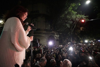 Acto de Cristina Kirchner. Foto: