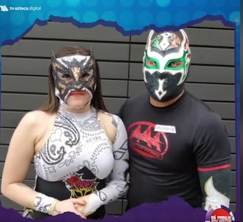 La pareja demostraba estar unida.