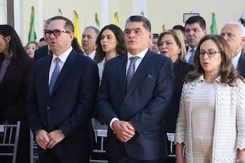 El acto fue liderado por Lidio García, presidente del Senado, junto con el procurador Gregorio Eljach - crédito Prensa Senado