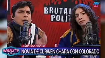 Carla Campos, pareja de Curwen: video la muestra bailando muy cerca de otro hombre en una discoteca, ¿se besaron? Captura: Magaly TV La Firme.