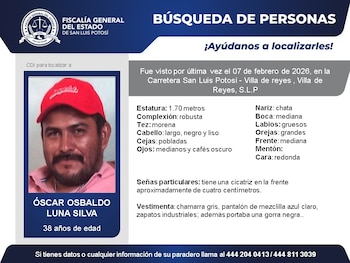 (Comisión Estatal de Búsqueda/FGE SLP)