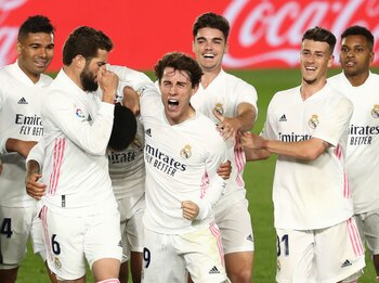 Los Merengues celebran una victoria