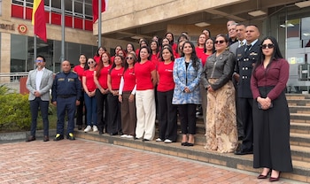 Bomberos Bogotá posesionó a 30 mujeres para el segundo curso exclusivo para bomberas en la historia de la entidad - crédito Bomberos Bogotáx