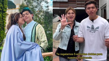 La pareja de actores Alina