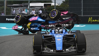 El video del impactante accidente de Pierre Gasly en el GP de Miami visto desde una cámara 360° de la Fórmula 1