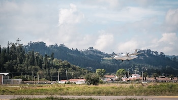 The first commercial test flight