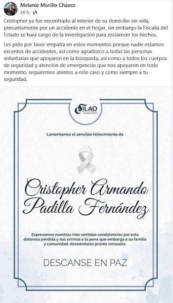 (Facebook Melanie Murillo Chávez)