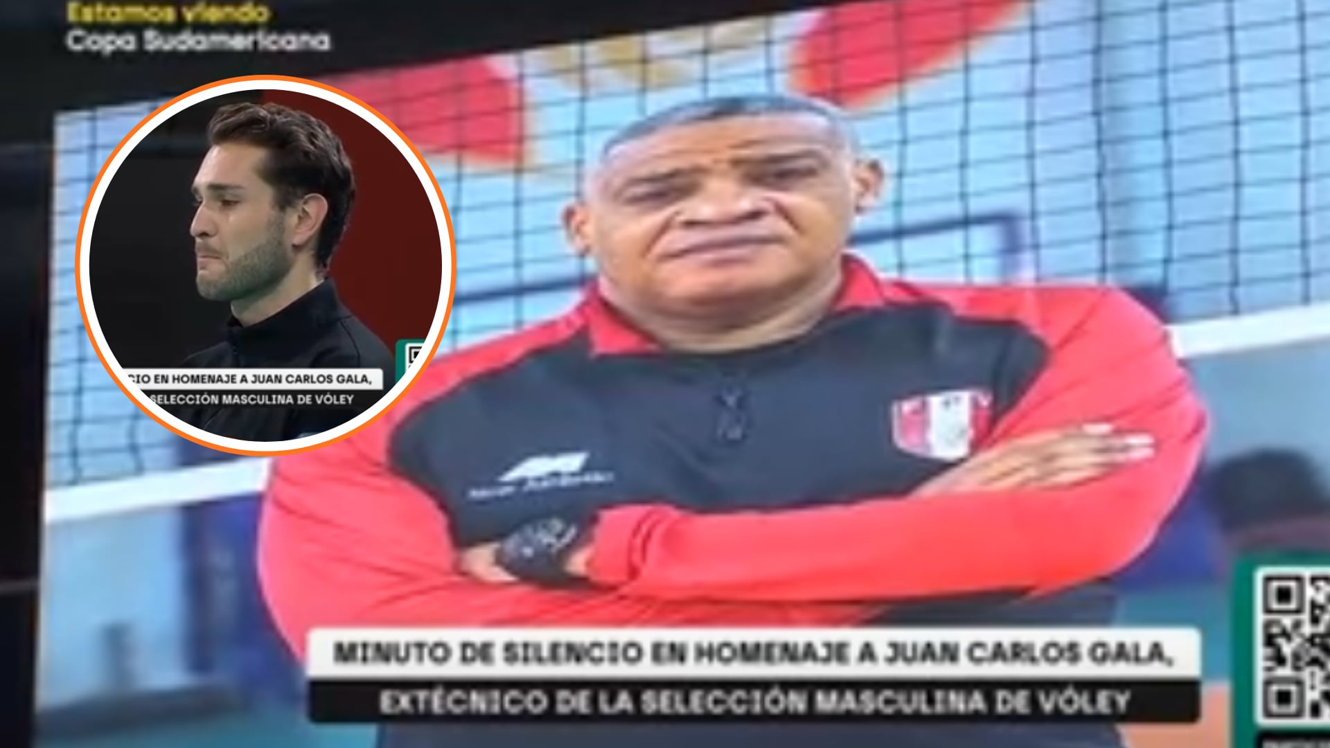 Coliseo Dibós guardó un minuto de silencio por Juan Carlos Gala: selección peruana masculina rindió homenaje a su exDT