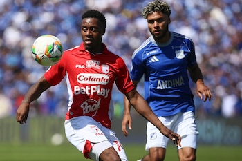 Millonarios y Santa Fe terminaron el primer tiempo empatados 0-0 - crédito Colprensa - Lina Gasca