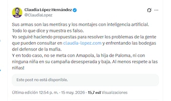 La candidata Claudia López Hernández rechazó montaje que también afecta a Paloma Valencia - crédito @ClaudiaLopez/X