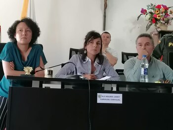 La senadora Isabel Zuleta, la