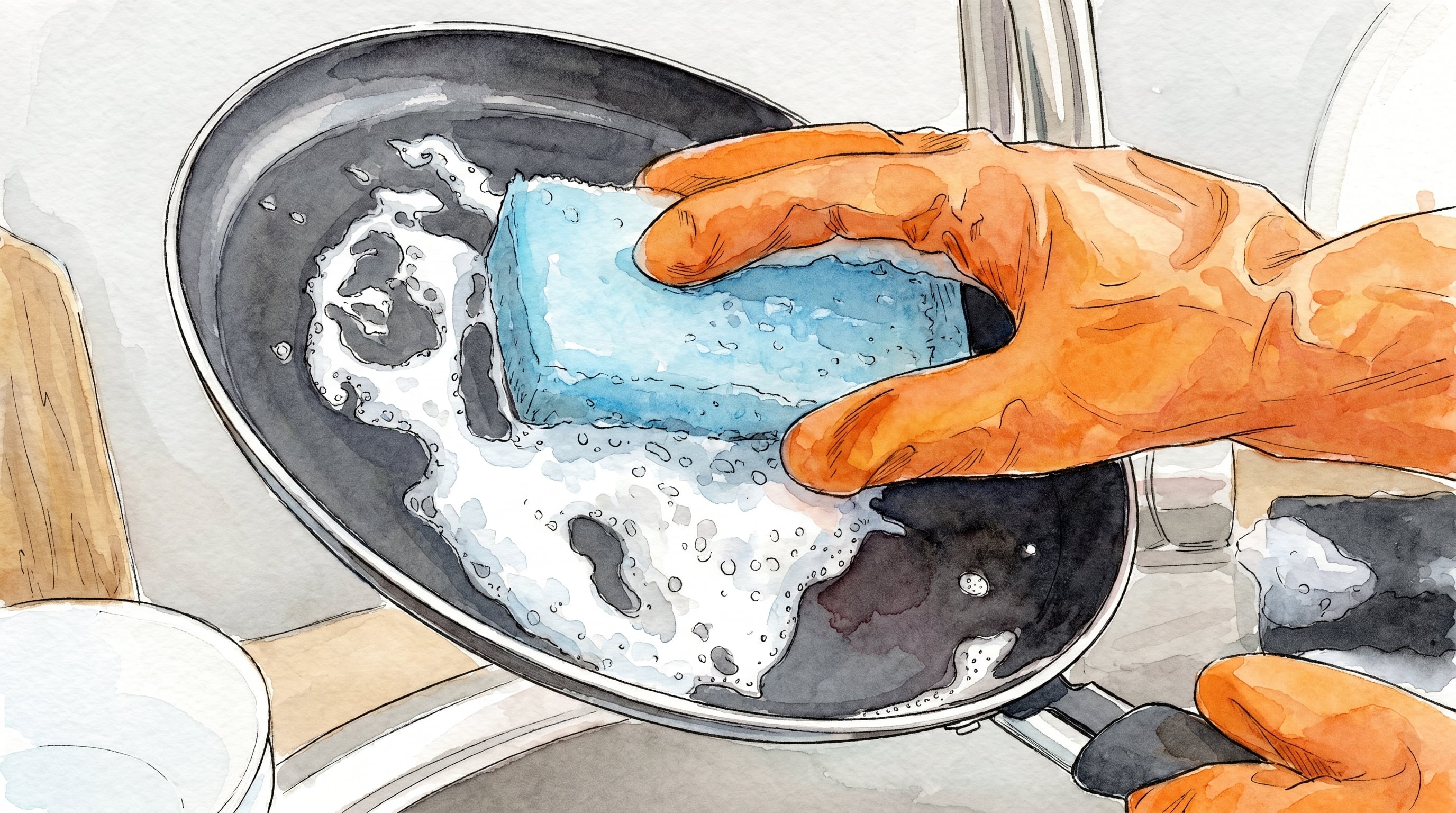 Los ácidos ayudan a desprender residuos carbonizados que el detergente común no elimina. (Imagen Ilustrativa Infobae)
