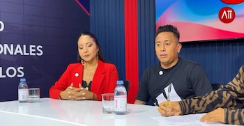 Christian Cueva consigue rectificación de Macarena Gastaldo tras polémicas declaraciones en televisión. Captura: Antena TV.