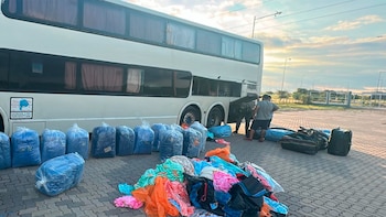 El cargamento estaba oculto en