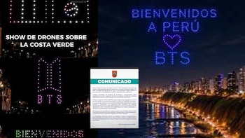 Barranco advierte que show de drones por BTS “no tiene autorización municipal” pese al permiso del MTC para operar las aeronaves este jueves