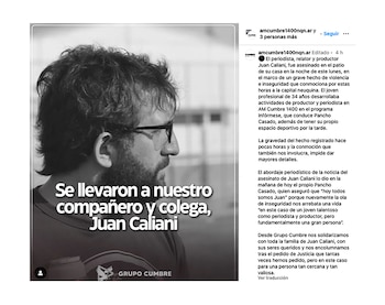 El posteo de la radio