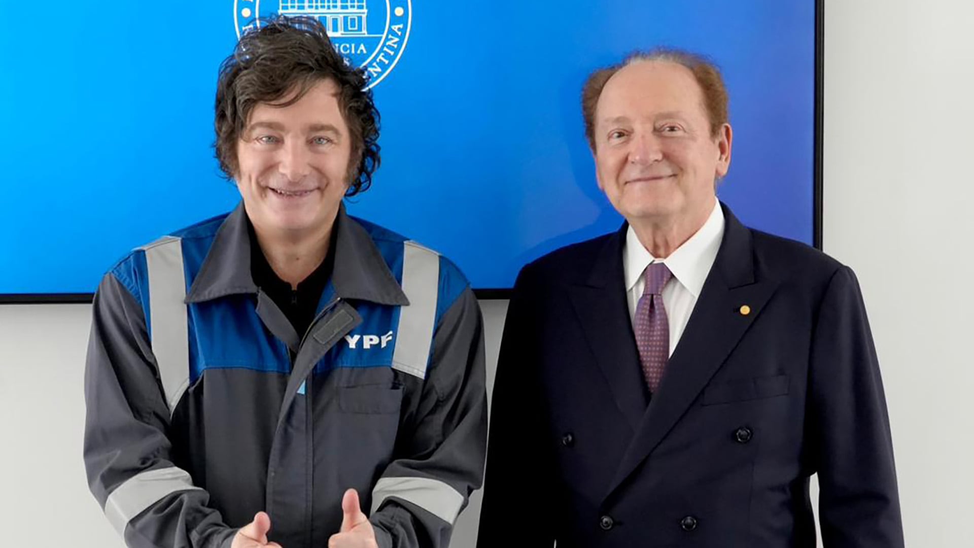 Antes de participar de la celebración de los 30 años de la Fundación Capital, Merton se entrevistó con el Presidente Javier Milei