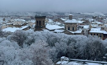 Así han amanecido en Pamplona.