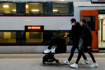 Aspecto de los andenes de