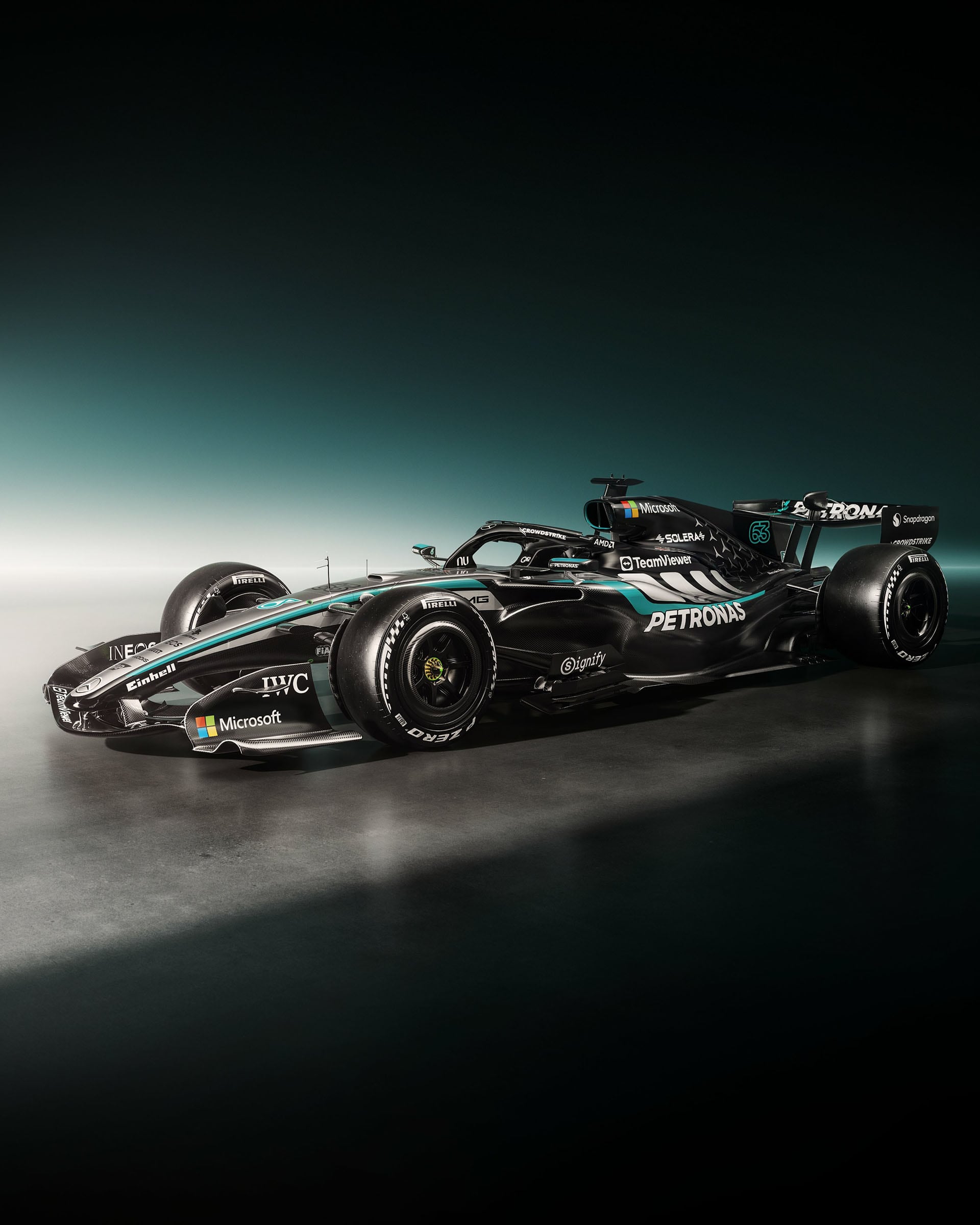 El nuevo coche saldrá a pista la próxima semana en las pruebas privadas de Barcelona (Foto: @MercedesAMGF1)