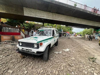 Cruz Verde, Accidente Vial, El Salvador, rastra