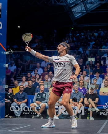 Paul Coll será el rival de Diego Elías en la final del PSA Squash Tour Finals. Crédito: Instagram PSA.