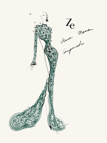 Boceto del diseño de Ana