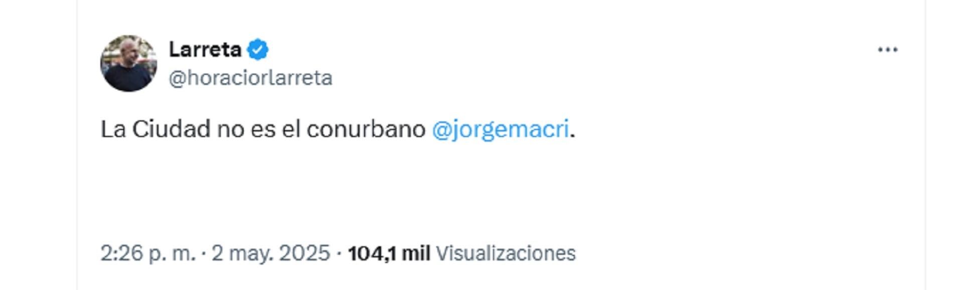 El candidato polarizó directamente contra Jorge Macri, su sucesor