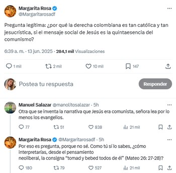 La actriz planteó una interrogante