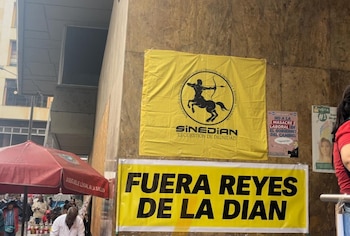 El Sindicato Nacional de Empleados de la Dian (Sinedian) insiste en que Luis Carlos Reyes no da la talla para dirigir la entidad - crédito @Sinedian/X