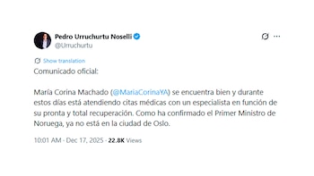 El mensaje de Pedro Urruchurtu