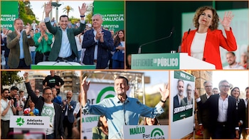 La campaña electoral andaluza arranca con los candidatos llamando a la movilización del voto y el debate sobre empleo y servicios públicos