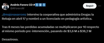 Andrés Forero criticó el nombramiento