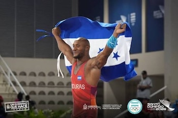 Kevin Mejía gana el oro en 97 kilos y abre el medallero dorado de Honduras en Santo Domingo 2026. (Foto:Cortesía)