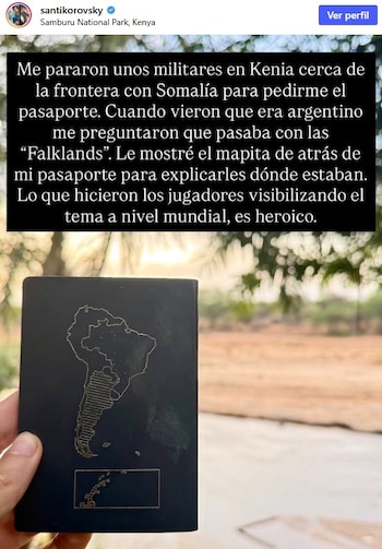 Santiago Korovsky cuenta cómo unos militares en Kenia reaccionaron al ver su pasaporte argentino