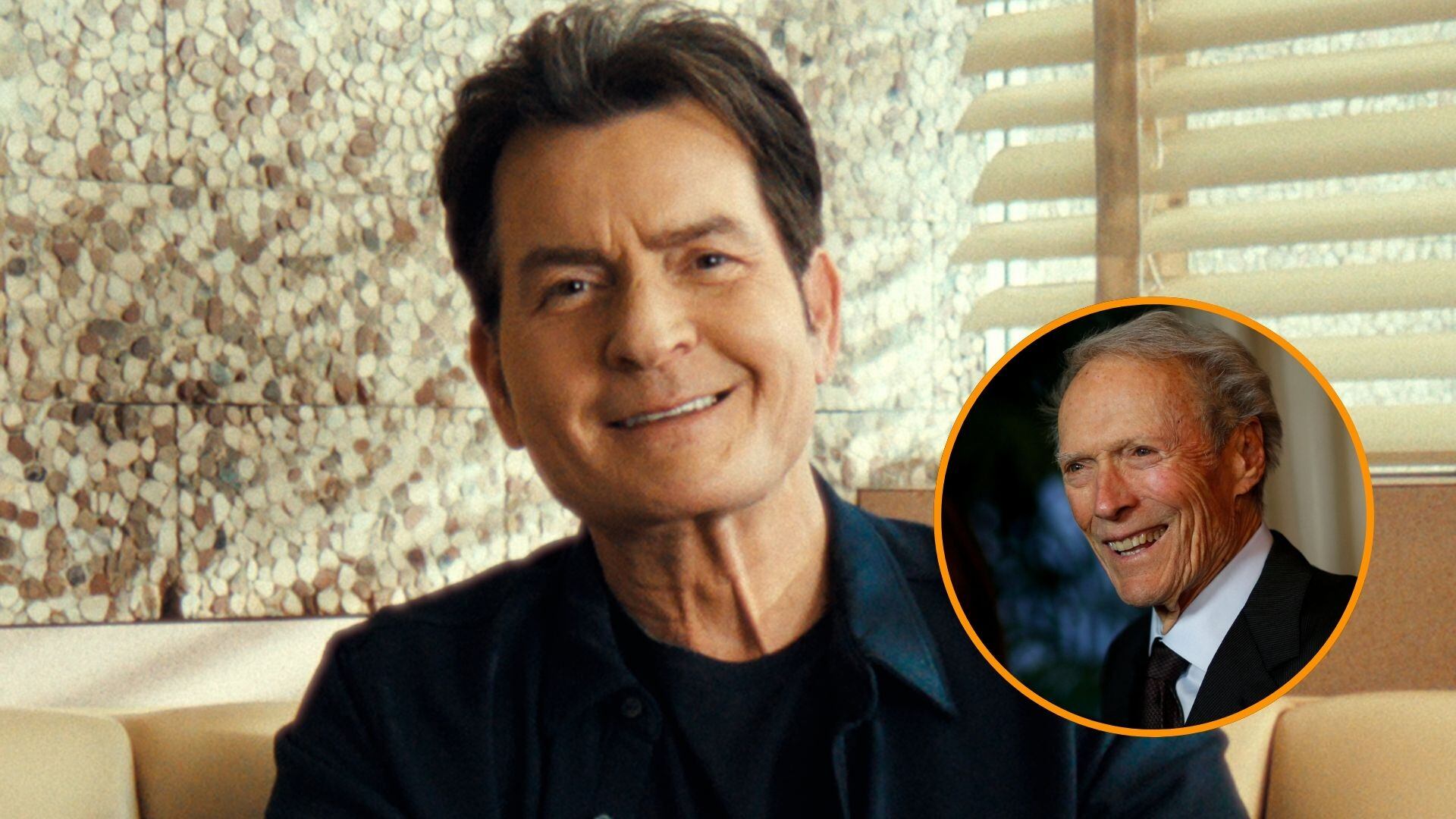 Charlie Sheen cuenta cómo Clint Eastwood le ayudó a entrar por primera vez en desintoxicación. (Montaje de Infobae España)