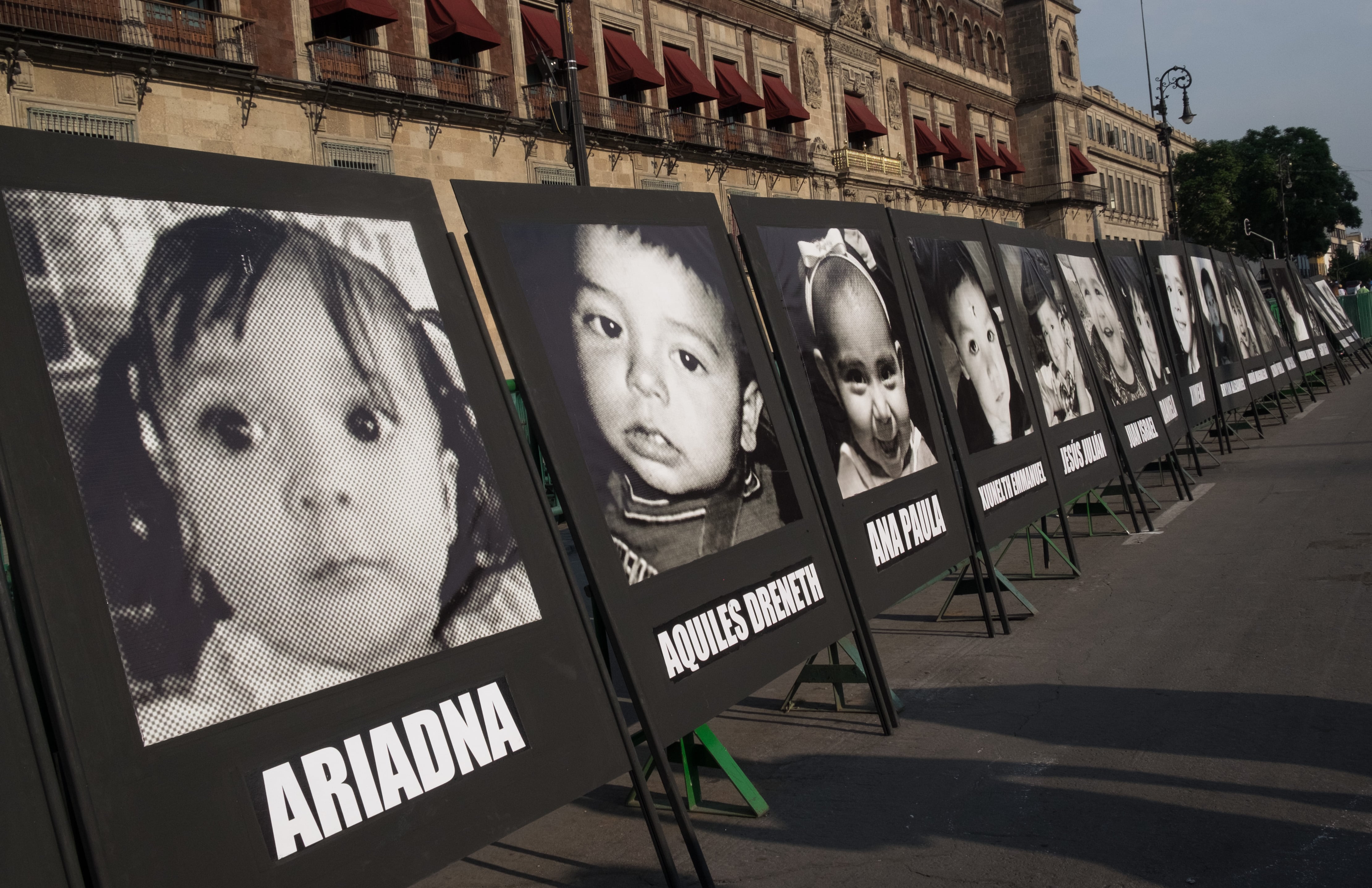 Manifestación del 2018 en memoria de los niños y niñas fallecidas.FOTO: ANDREA MURCIA CUARTOSCURO.COM