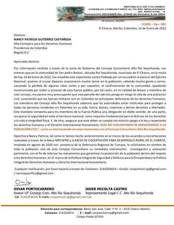 Ciudadanos de El Charco denuncian